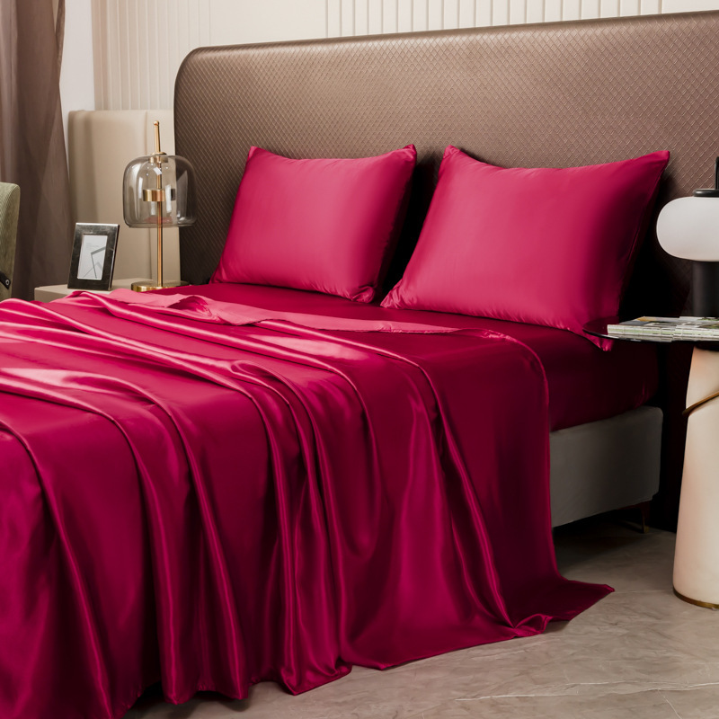 100% Mulberry Fitted Sheet And Bed Sheet Pillowcase Four-piece Set Bed Sheet - Image 2