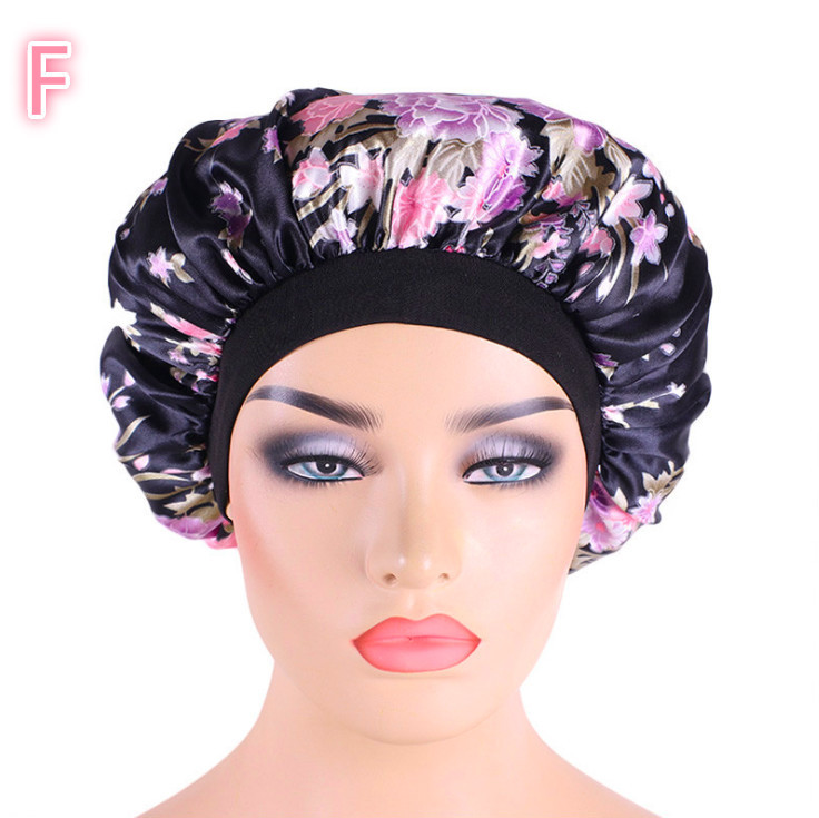 Beauty Print Satin Silk Bonnet Sleep Night Cap – Soft Hair Protection Sleeping Cap for Women - Image 9