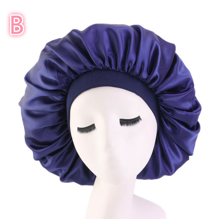Beauty Print Satin Silk Bonnet Sleep Night Cap – Soft Hair Protection Sleeping Cap for Women - Image 3