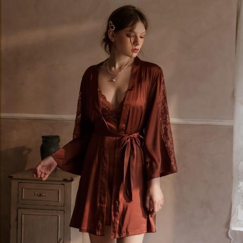 Ice silk halter suspender nightdress - Image 2