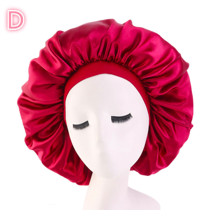 Beauty Print Satin Silk Bonnet Sleep Night Cap – Soft Hair Protection Sleeping Cap for Women - Image 2