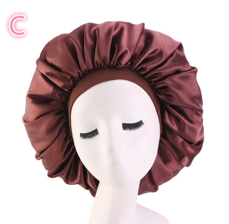 Beauty Print Satin Silk Bonnet Sleep Night Cap – Soft Hair Protection Sleeping Cap for Women - Image 5
