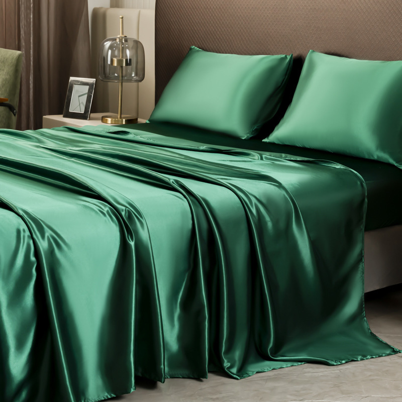 100% Mulberry Fitted Sheet And Bed Sheet Pillowcase Four-piece Set Bed Sheet - Image 6