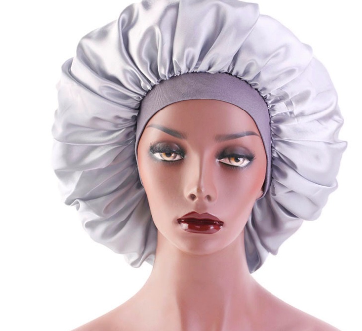 Beauty Print Satin Silk Bonnet Sleep Night Cap – Soft Hair Protection Sleeping Cap for Women - Image 4