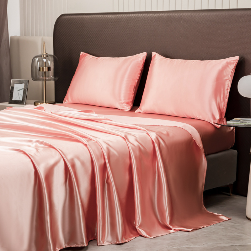 100% Mulberry Fitted Sheet And Bed Sheet Pillowcase Four-piece Set Bed Sheet - Image 8