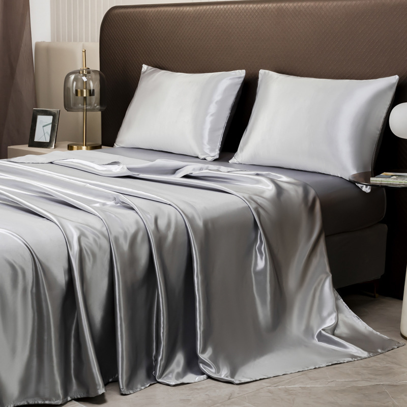 100% Mulberry Fitted Sheet And Bed Sheet Pillowcase Four-piece Set Bed Sheet - Image 7