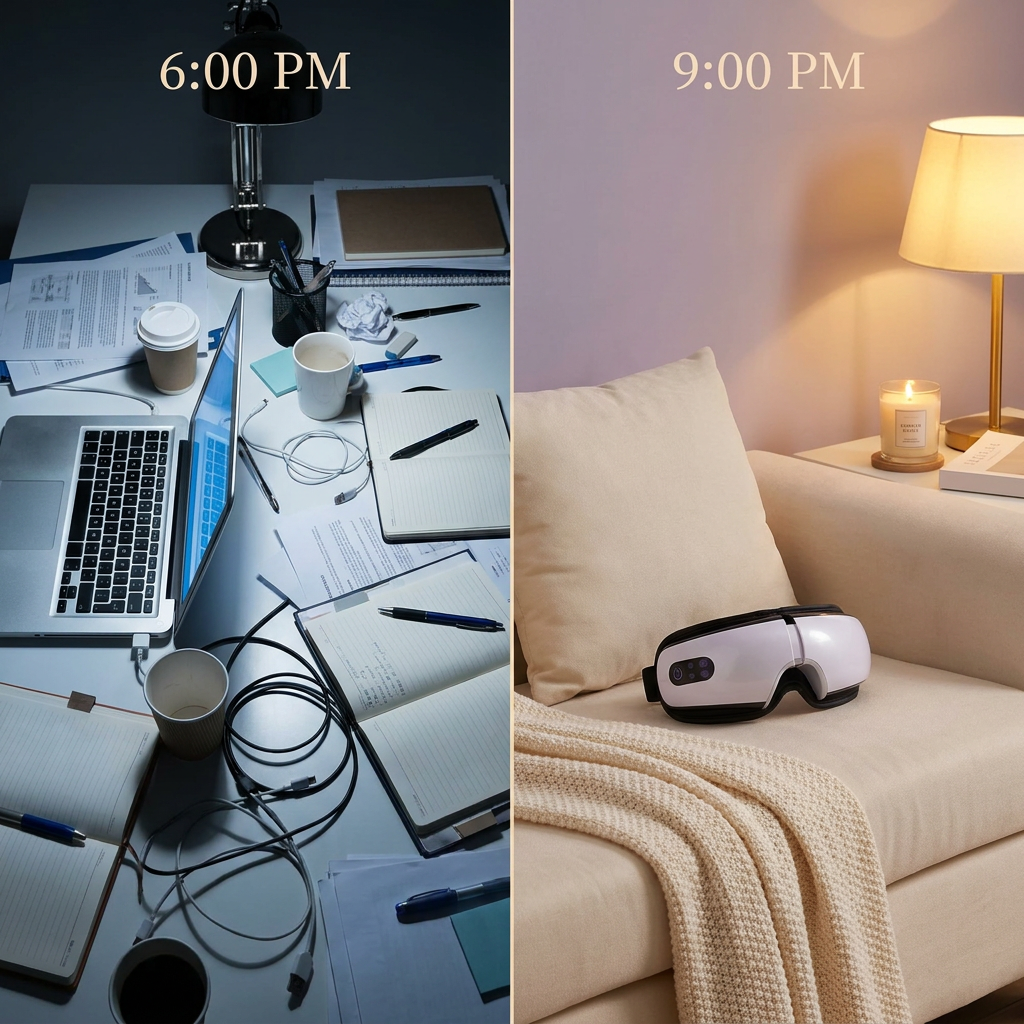 Thermal Eye Massager with Heat, Air Compression & Bluetooth Music | Rechargeable Eye Care Device