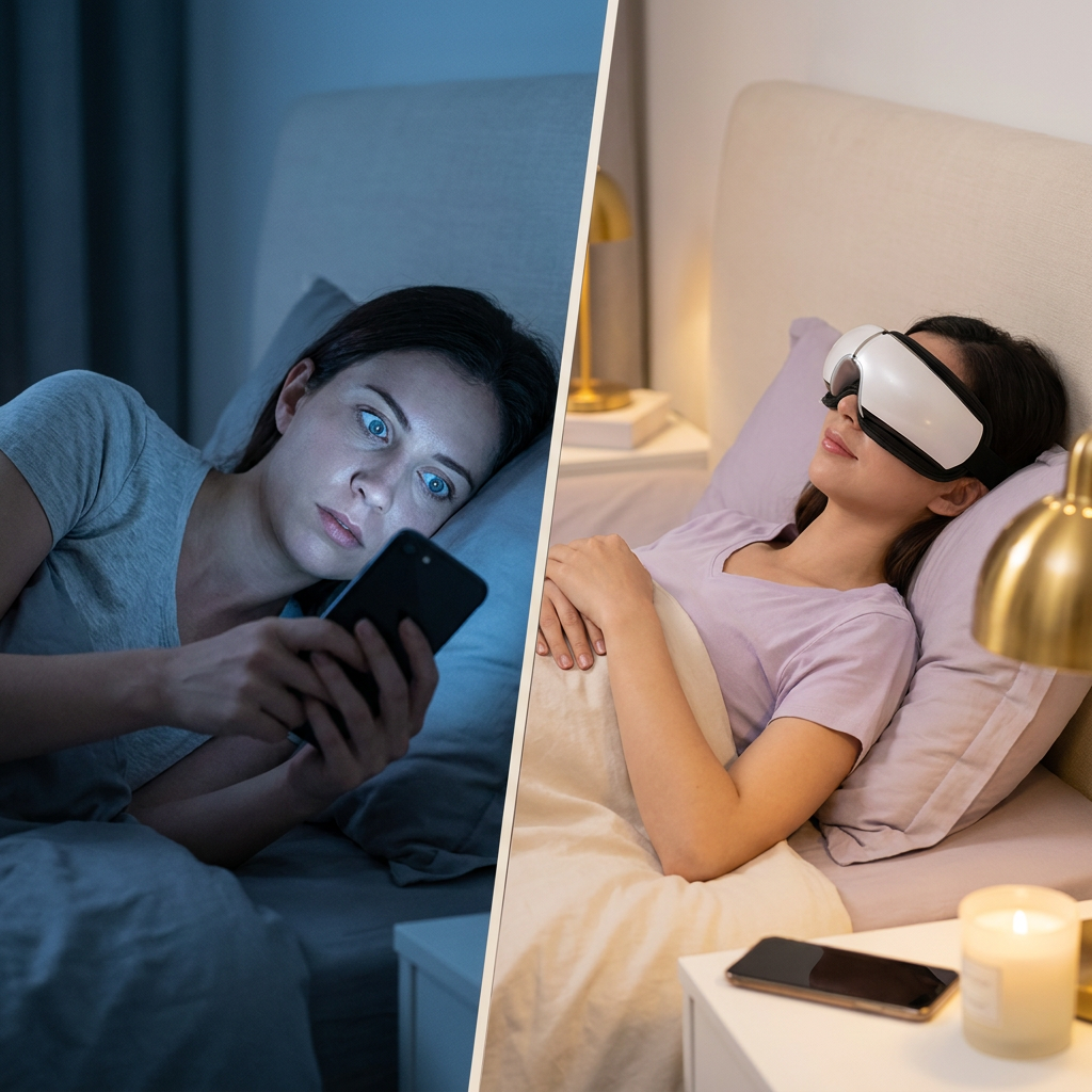 Thermal Eye Massager with Heat, Air Compression & Bluetooth Music | Rechargeable Eye Care Device