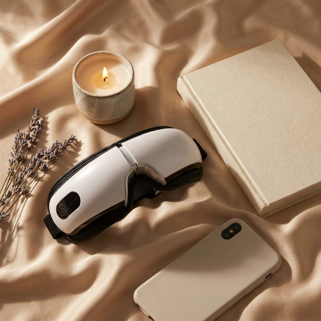 Thermal Eye Massager with Heat, Air Compression & Bluetooth Music | Rechargeable Eye Care Device