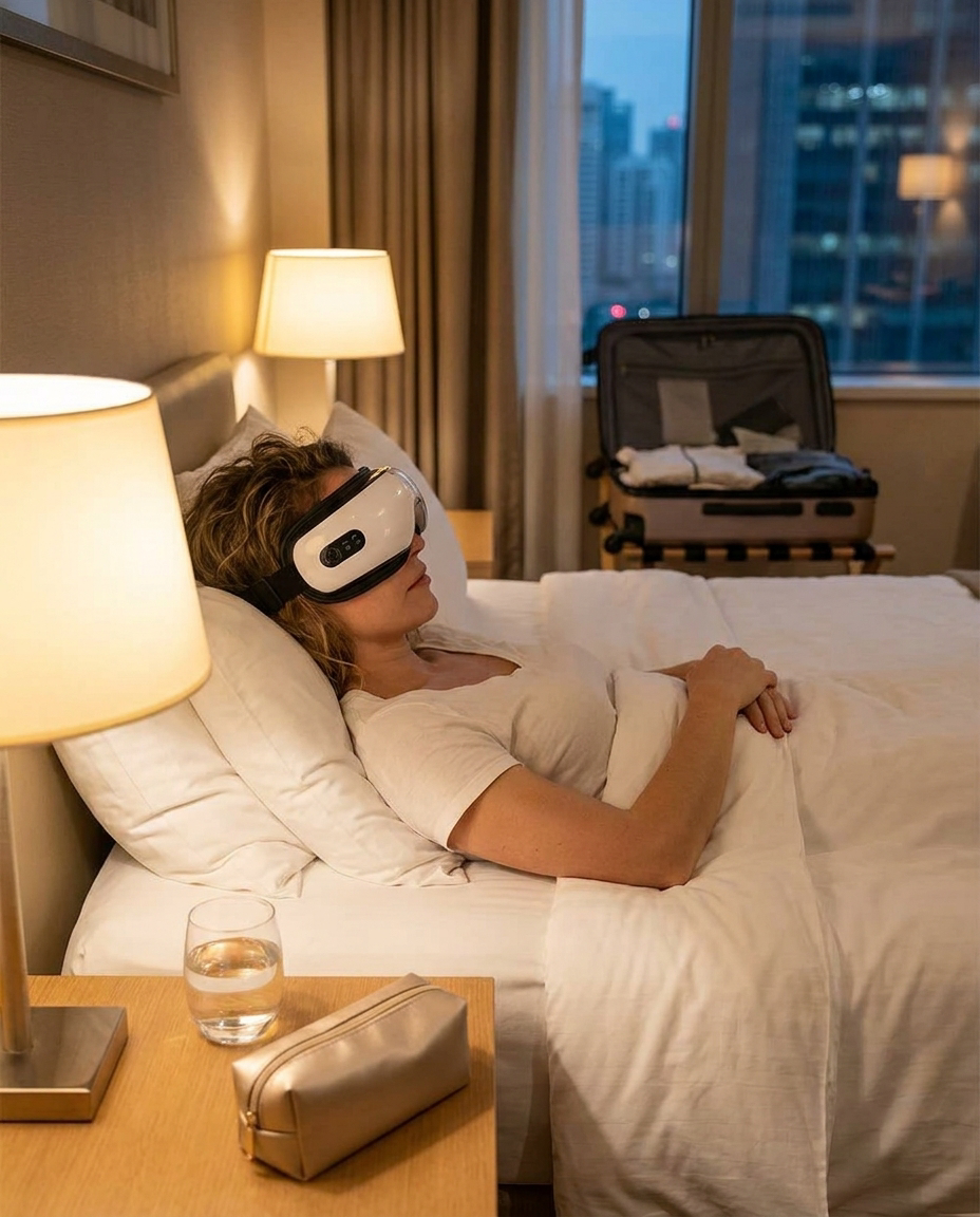 Thermal Eye Massager with Heat, Air Compression & Bluetooth Music | Rechargeable Eye Care Device