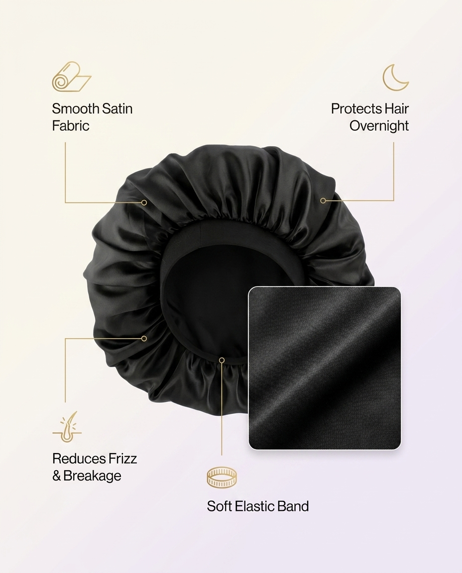 satin silk bonnet