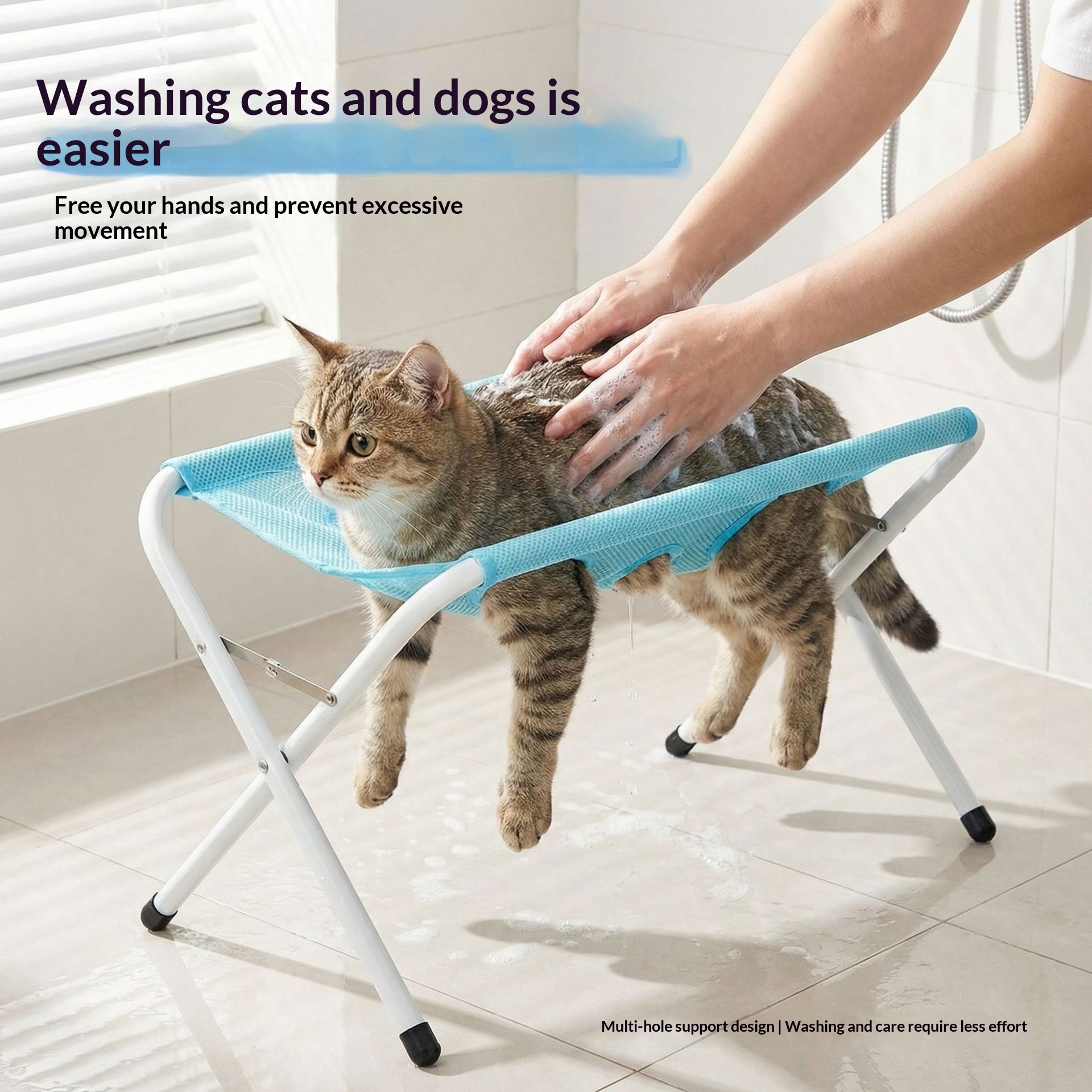 Foldable Pet Bathing Stand Cat And Dog Bath Hammock