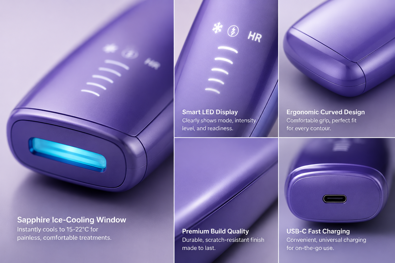 Laser Freezing Point Sapphire Painless Hair Removal Device - Image 9