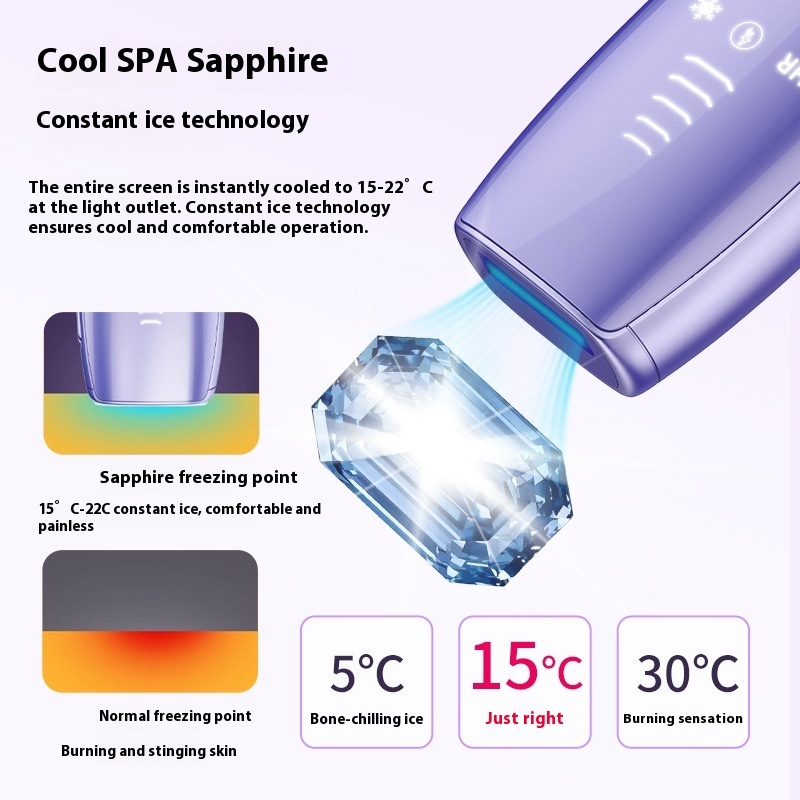 Laser Freezing Point Sapphire Painless Hair Removal Device - Image 5